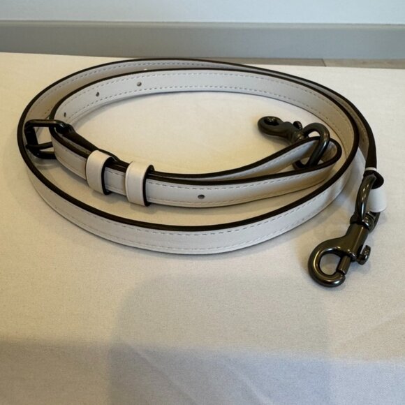 Coach Two-Toned Leather Satchel with Detachable Strap - Picture 14 of 16